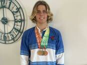 Forster swimmer, Joel Fleming following his success at the School Sport Australia 2022 championships. File picture.