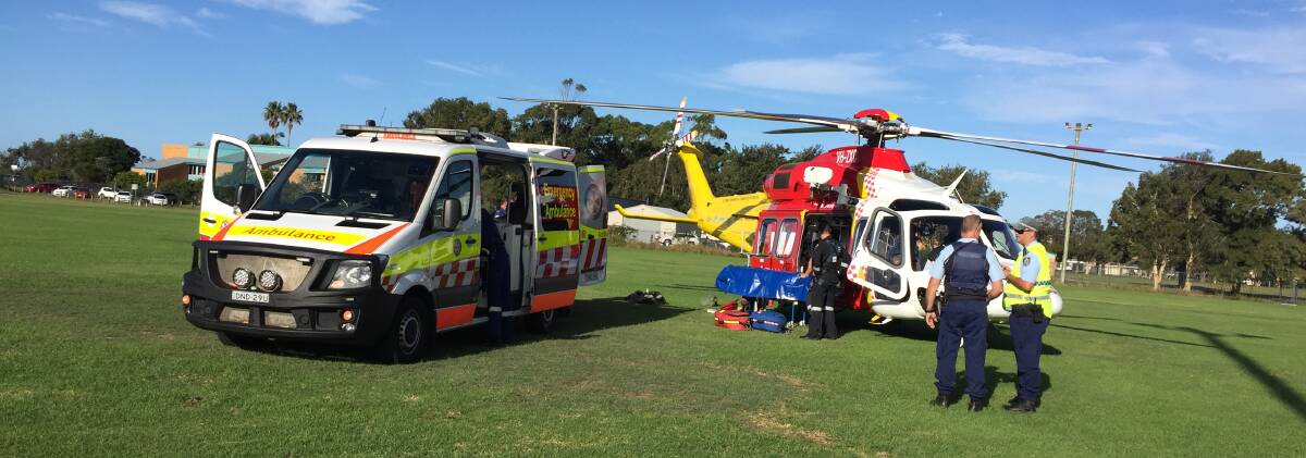 Male suffers multiple injuries following fall in Forster