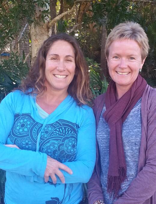 Volunteers: Primary Ethics Great Lakes regional manager, Naomi Freuden and Pacific Palms Public School ethics co-ordinator,  Kate Wrigely. 