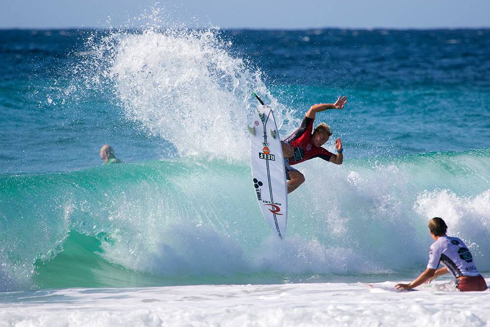 2018 Mothernest Great Lakes Pro champion Jackson Baker from Merewether, will be hunting for another title when he competes in the upcoming Mothernest Great Lakes Pro. Photo Ethan Smith/Surfing NSW.