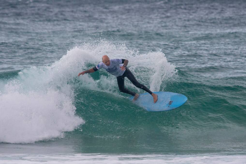 Gary Hughes, Boomerang Beach was third in the over 60 men's division. Photo Josh Brown, Surfing NSW.