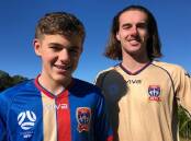 Levi and Riley Van Haren are both playing for the prestigious Newcastle Jets.