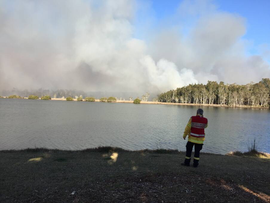 RFS crews can only watch the situation.