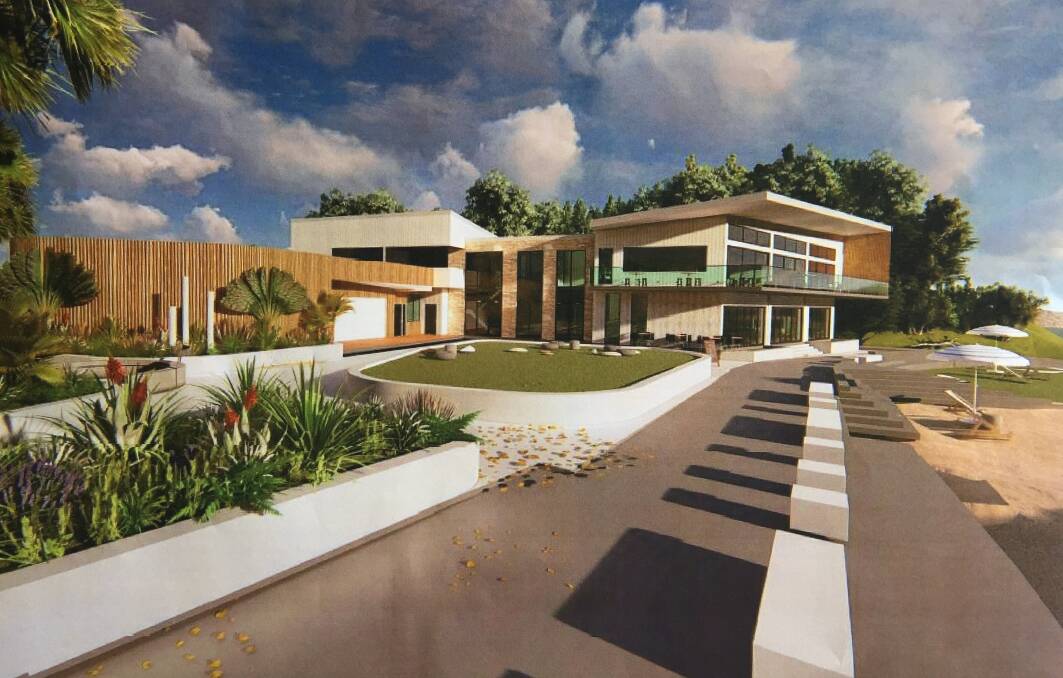 Architect's image of finished project.