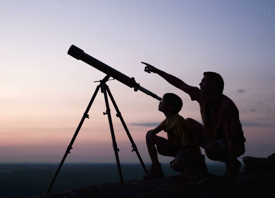 Even a small telescope will open up a world of wonders in the summer night sky. Photo by ANU.