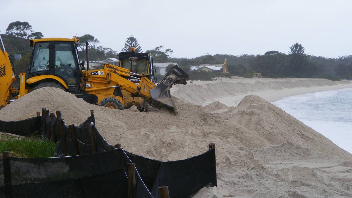 Jimmys Beach sand replenishment which was undertaken in June 2011.