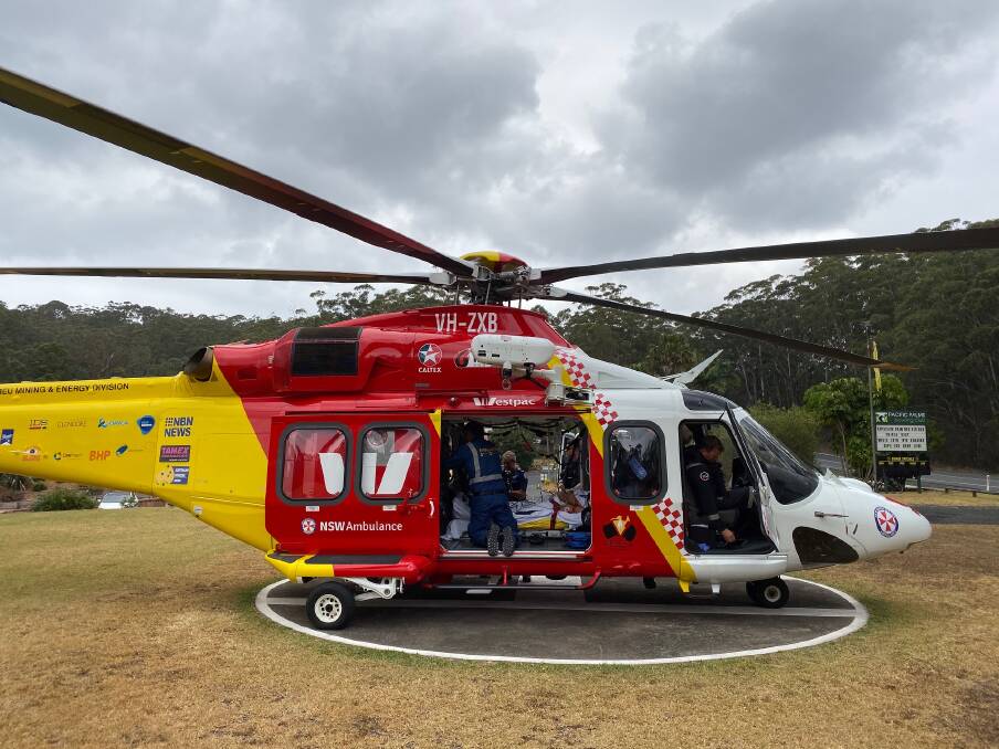 Smiths Lake man airlifted to Newcastle