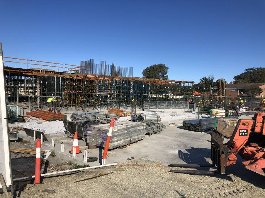 The civic precinct build is above ground, on time and budget.