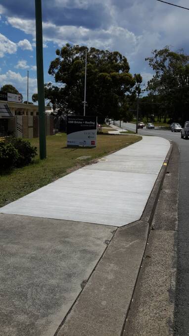 Recently completed footpaths in the Great Lakes, like this one on Kularoo Drive in Forster Tuncurry, will still require ratepayer contributions.