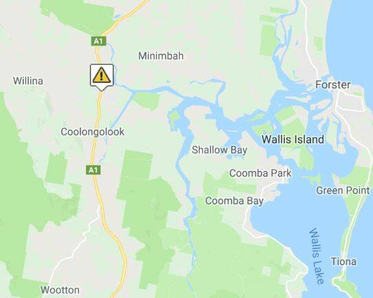 Traffic delays on the Pacific Highway, Coolongolook