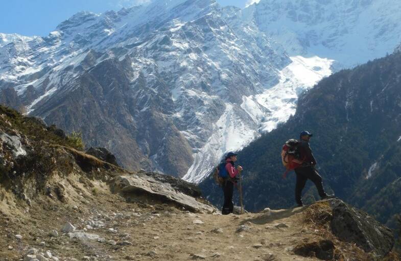 Allan and his daughter, Sammie spent some time off the beaten track during their trip to Nepal. Photo supplied
