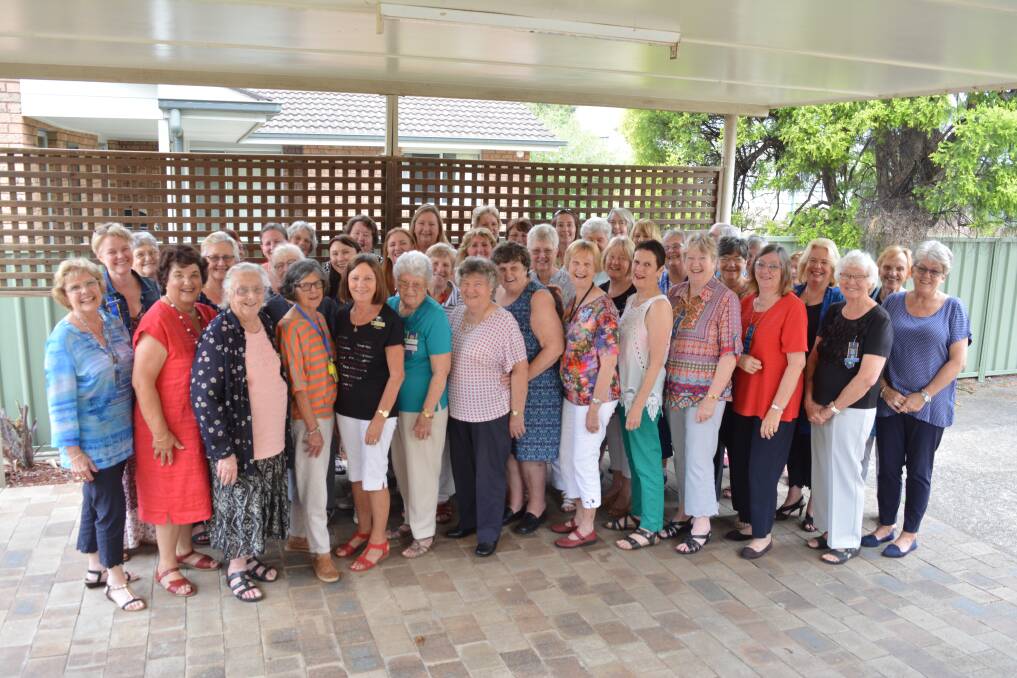 Mid North Coast CWA members have a bit of fun during recent council meeting held in Gloucester. 