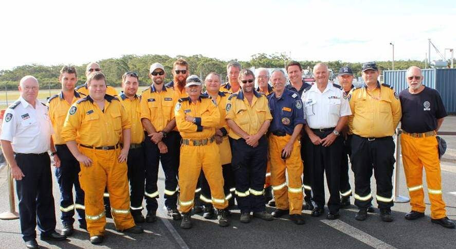 First group of firefighters to be deployed to help out in Queensland. Photo courtesy of NSW Rural Fire Service Mid Coast District 
