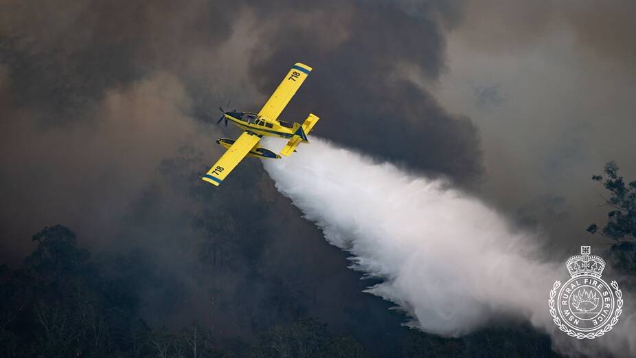 One of the Fireboss Air Tractors that has been used in the bush fire fighting effort. Photo supplied by NSW RFS.
