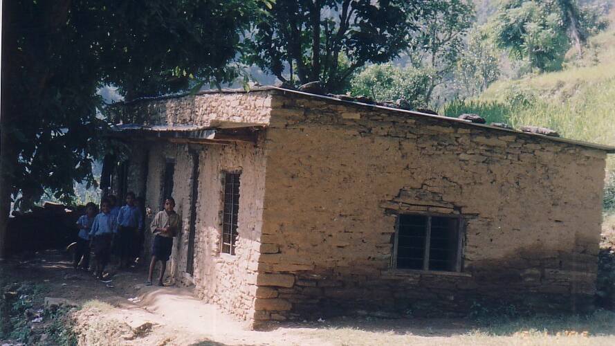 Bhairabi Primary School before it was rebuilt by the Nepal School Project (Sambhav Nepal). Photo supplied