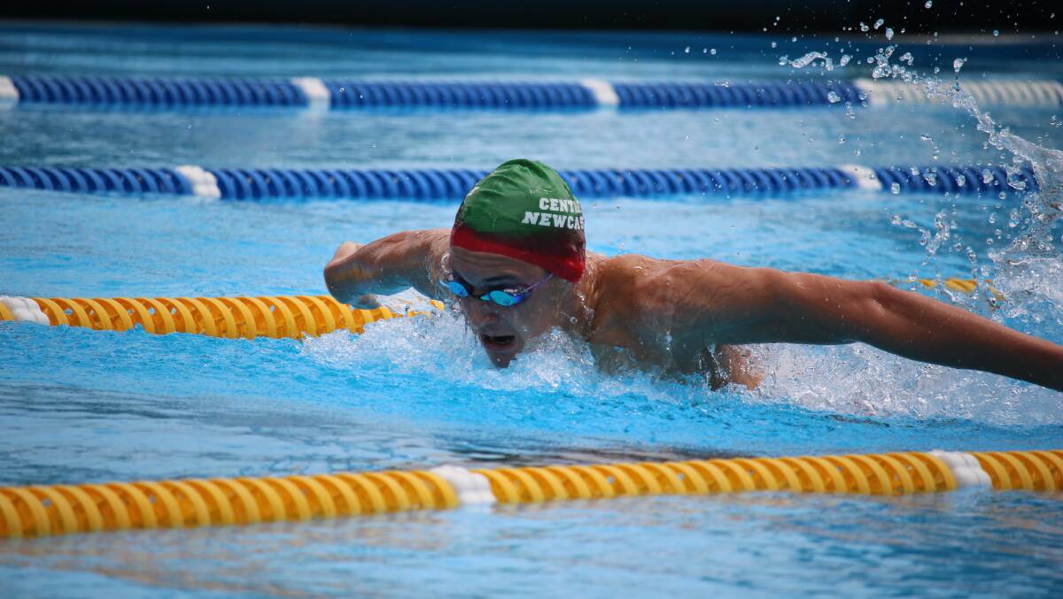 Raffa Francesci competing in butterfly event. Photo supplied.