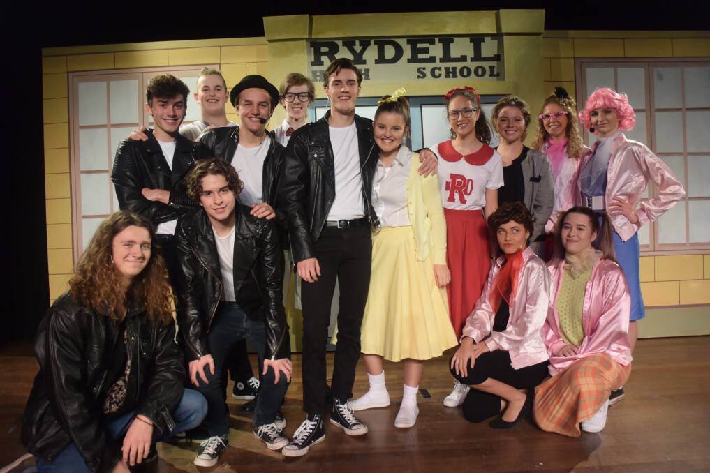 Hugh Sweeney and Maddison Palmer star as Danny and Sandy in Grease. Watch a video of the cast on the Advocate website.  