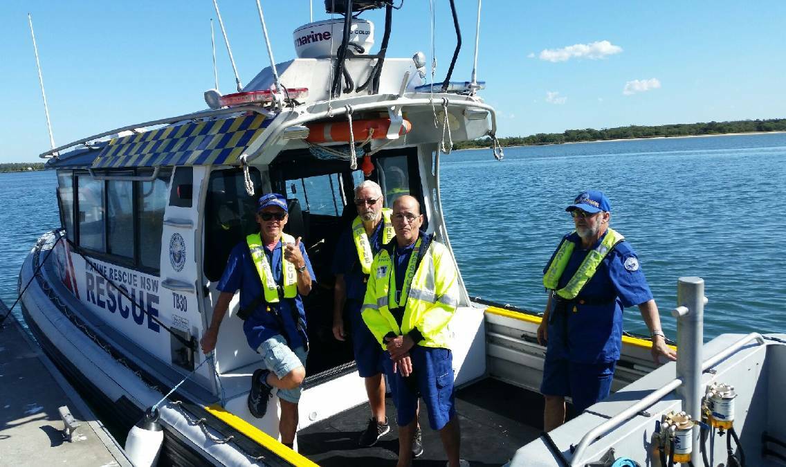 The Trial Bay 30 crew who were first responders to the distress call