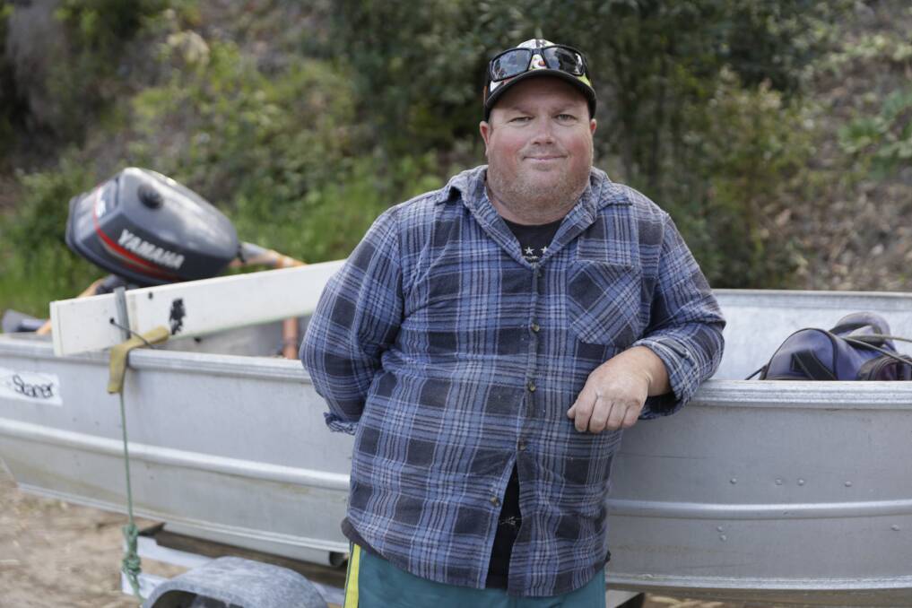 Matt Barber is lucky to fish another day after his boat took on water and sank eight nautical miles off Nambucca