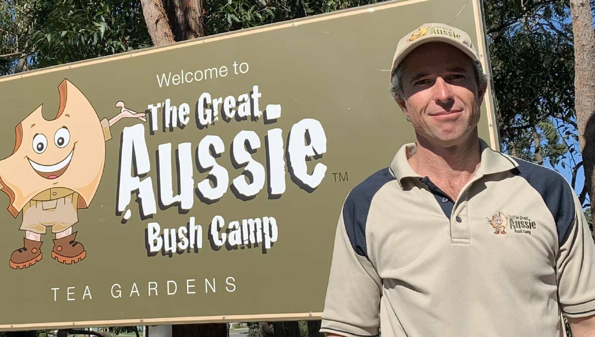 Great Aussie Bush Camp co-founder Brad Love. Image supplied 
