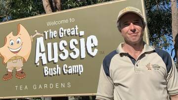 Great Aussie Bush Camp co-founder Brad Love. Image supplied 