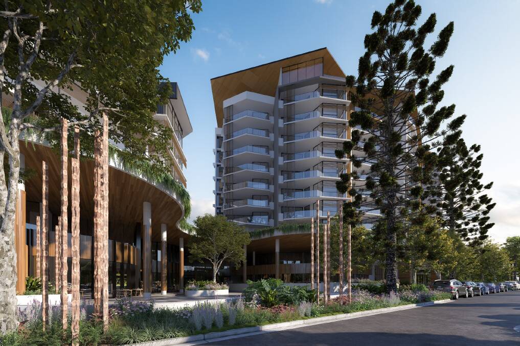 An artist's impression of the $100 million redevelopment marketed as Solaris.