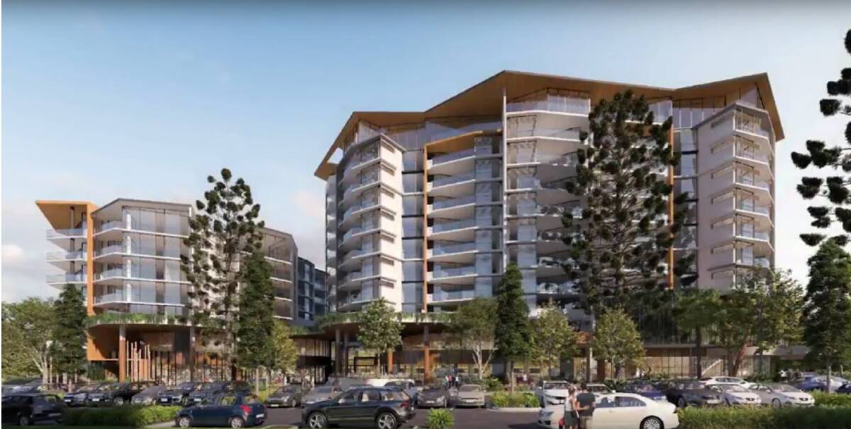 An artist's impression of the $80 million redevelopment marketed as Solaris.