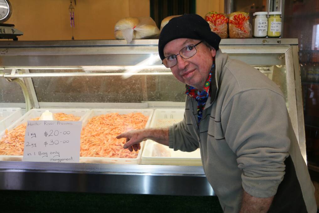 FRESH: Glenn Bulbert says customers will be saddened to lost the opportunity to purchase fresh prawns from the shop.