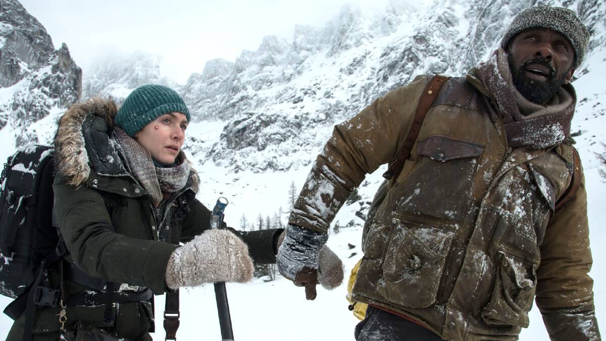 Harrowing ordeal: Kate Winslet and Idris Elba have enough chemistry to cause a landslide in The Mountain Between Us. 