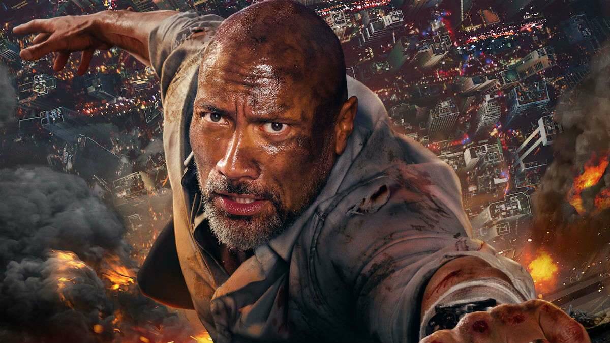 Hanging out: Action star Dwayne Johnson stars in the blockbuster disaster flick Skyscraper. Photo: Universal Pictures.