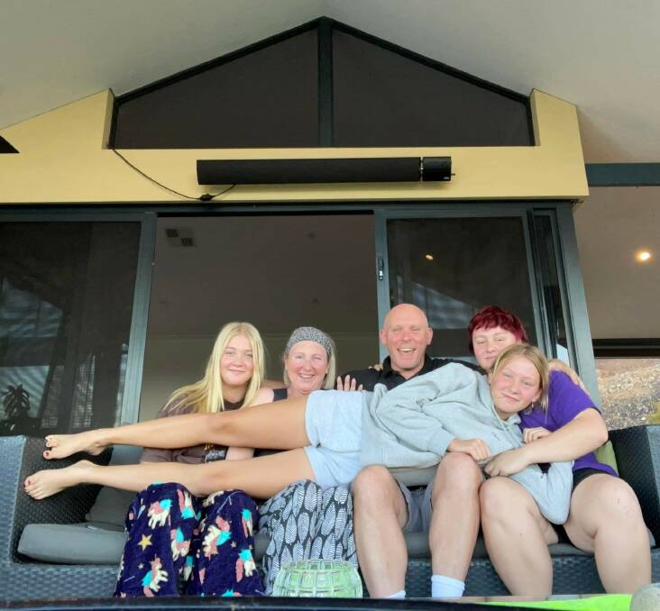 ALL IN THIS TOGETHER: Nina Concannon with husband, Tim and their three daughters. Picture: Facebook