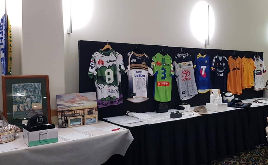 Some of the amazing items auctioned off at the Samuel Brett Nelson Kickstart Foundation trivia night.