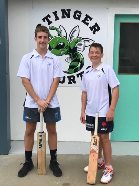 Landon Blissett and Lachie Monks are excited about the opportunity to head to the home of cricket.