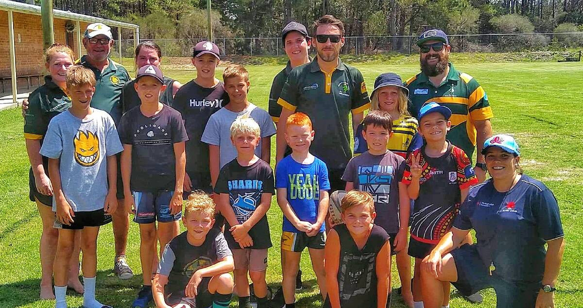 The game of rugby was a hit for the kids at the Come Try Rugby day at Forster in January.