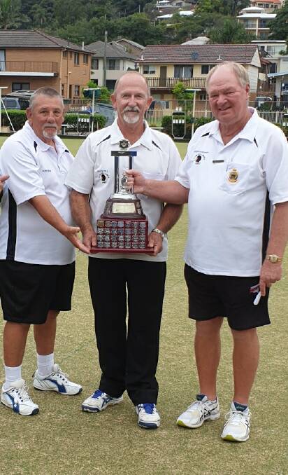 State RSL triples winners (L to R): Alby Dean, Steve Pell and Peter Schroeder.
