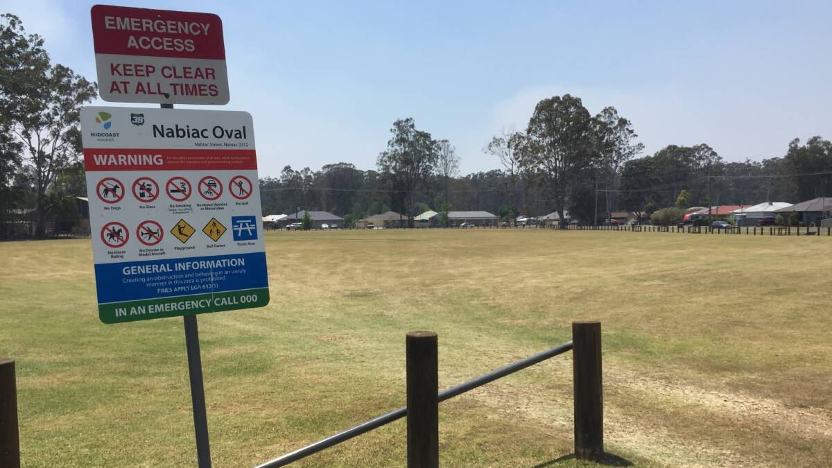 Around 100 residents sought shelter at the Nabiac Oval yesterday, with some spending the night there.