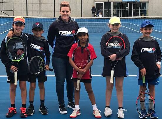 Forster Public School's young tennis aces were all smiles after finishing third in the NSW PSSA Victor J Kelly Trophy.