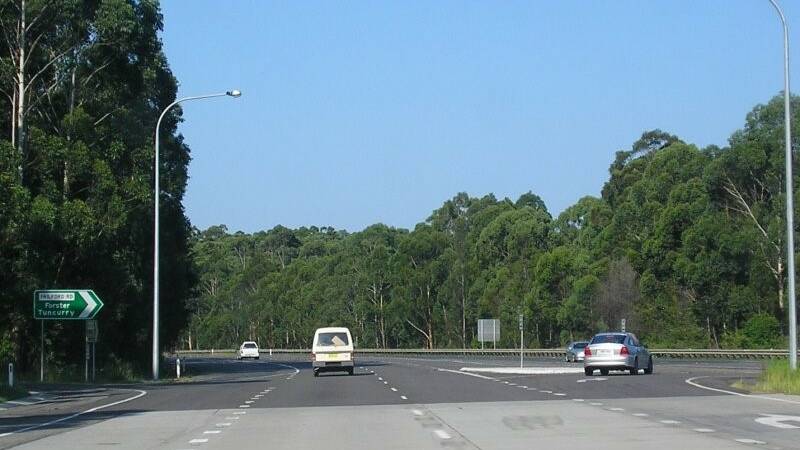 Work is underway to upgrade the Failford Road intersection at the Pacific Highway.