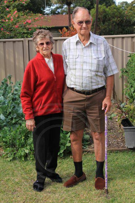 Max and June Wright at home in Tuncurry. Photo: Terry Wright.