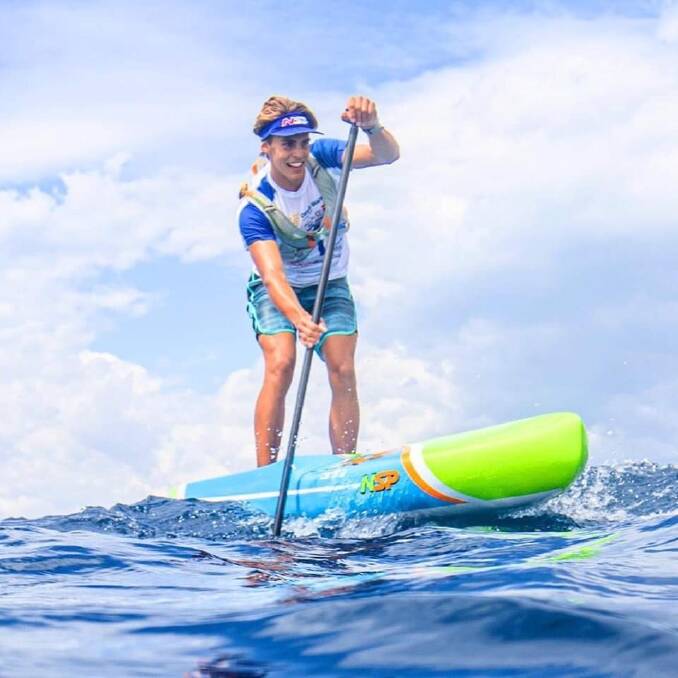 Ty excelled in the recent SUP Euro tour. Photo supplied.