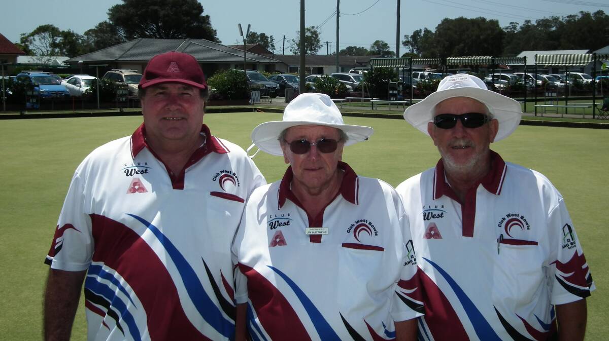 Reserve Division Winners: West's Bill Hilton, Jim Matthews and Robert Piper.