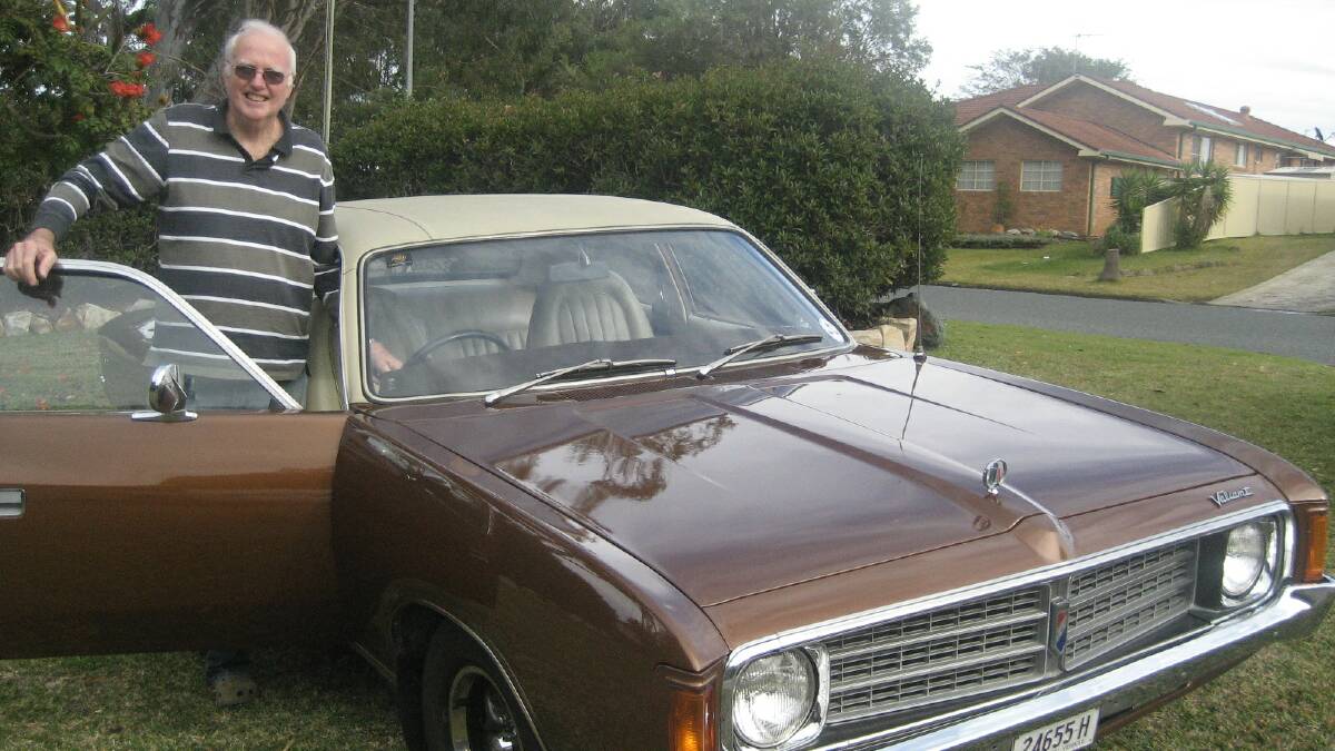 George Wilson with his family owned 1974 Valiant Regal.