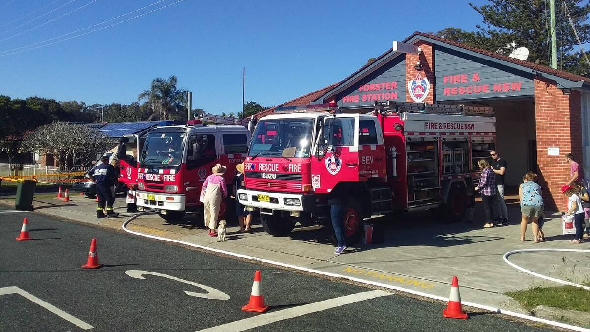 Attendants check out Forster Fire and Rescue's annual open day.