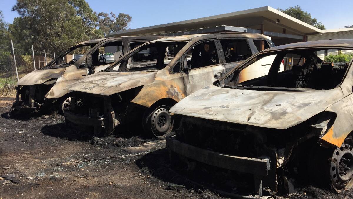 Three of Lifestyle Solutions' customer transport vehicles exploded in yesterday's fires.