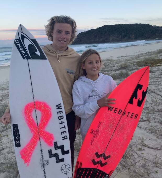 Oscar and Leila Salt have both qualified for the Australian Junior Surfing Championships in Margaret River in December.