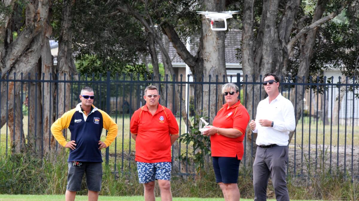 Local lifeguards undergo drone pilot training.