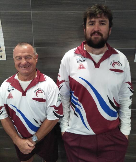 Club West's Tony Hinton and Dominic Riley took out the open pairs division.