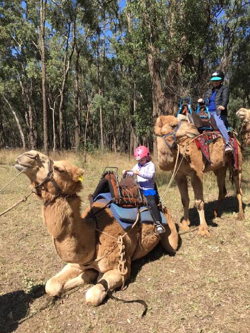 The camel rides proved popular with both kids and adults. Photo supplied.