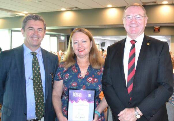 Wingham business woman Donna Carrier was named the 2017 Myall Lakes Local Woman of the Year.
