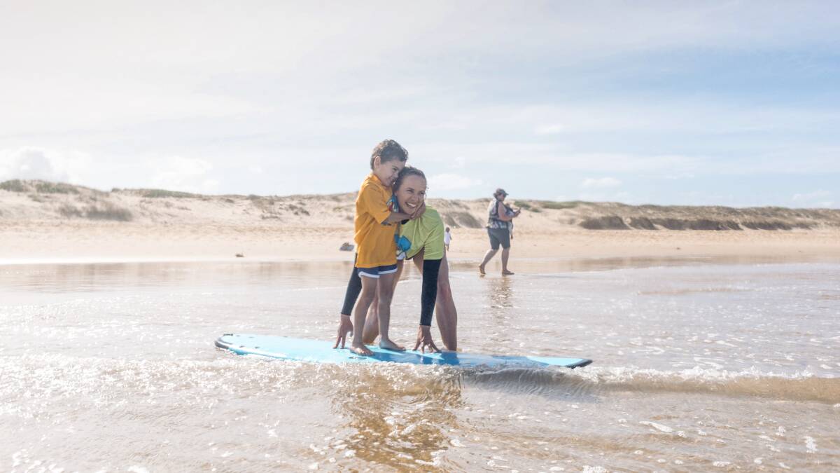 Surfing the Spectrum brings the joy of surfing to people with autism. Photo: Marie Charmasson.